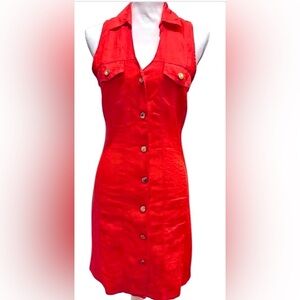 GUESS Dress with gold buttons Size small